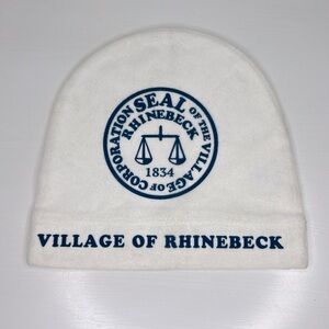 Village of Rhinebeck Seal 🧡 Custom Polyester Winter Skull Cap Beanie Hat